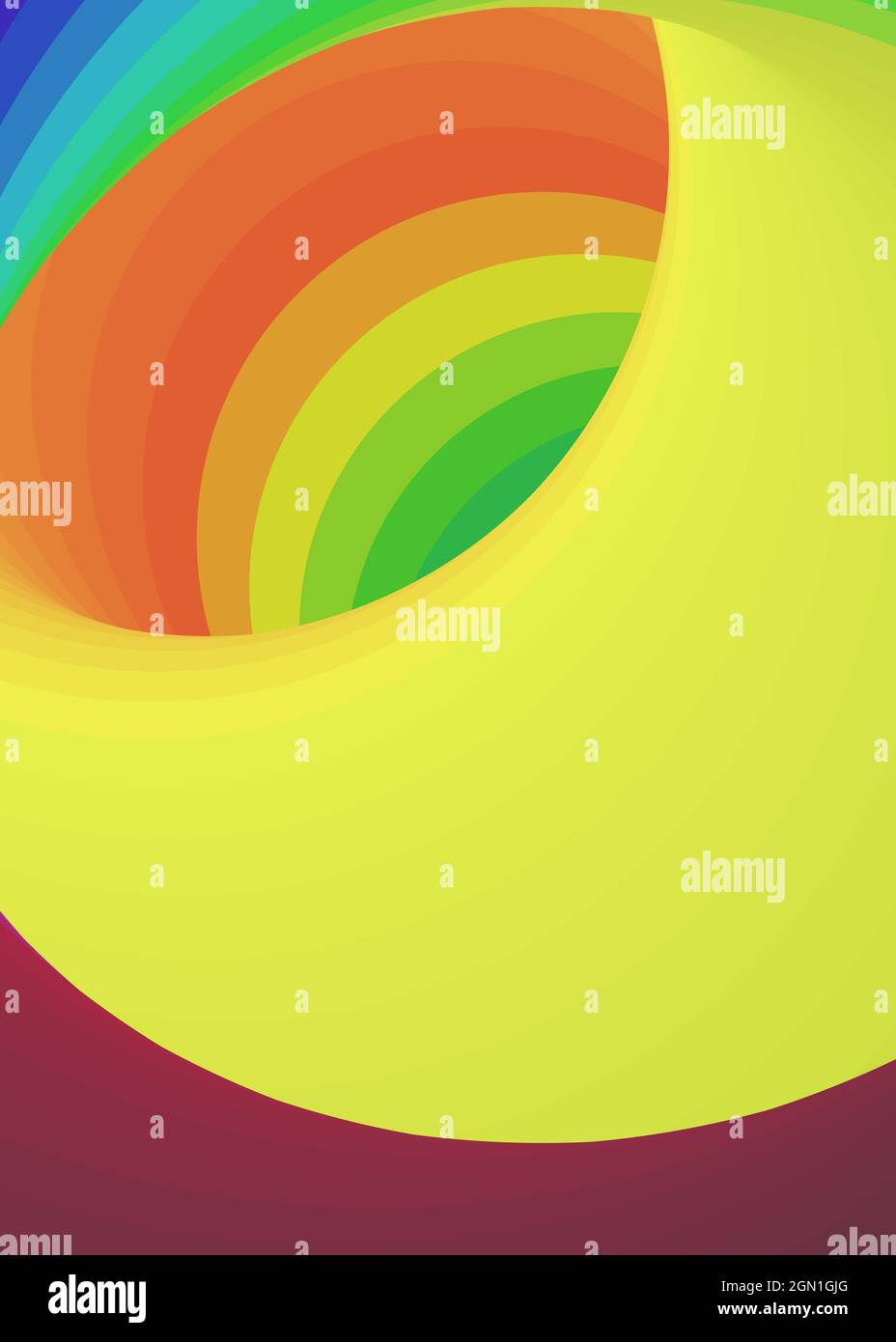 Hintergrunddarstellung: „Color Swirl Wormhole Vortex Twist Generative Art“ Stock Vektor