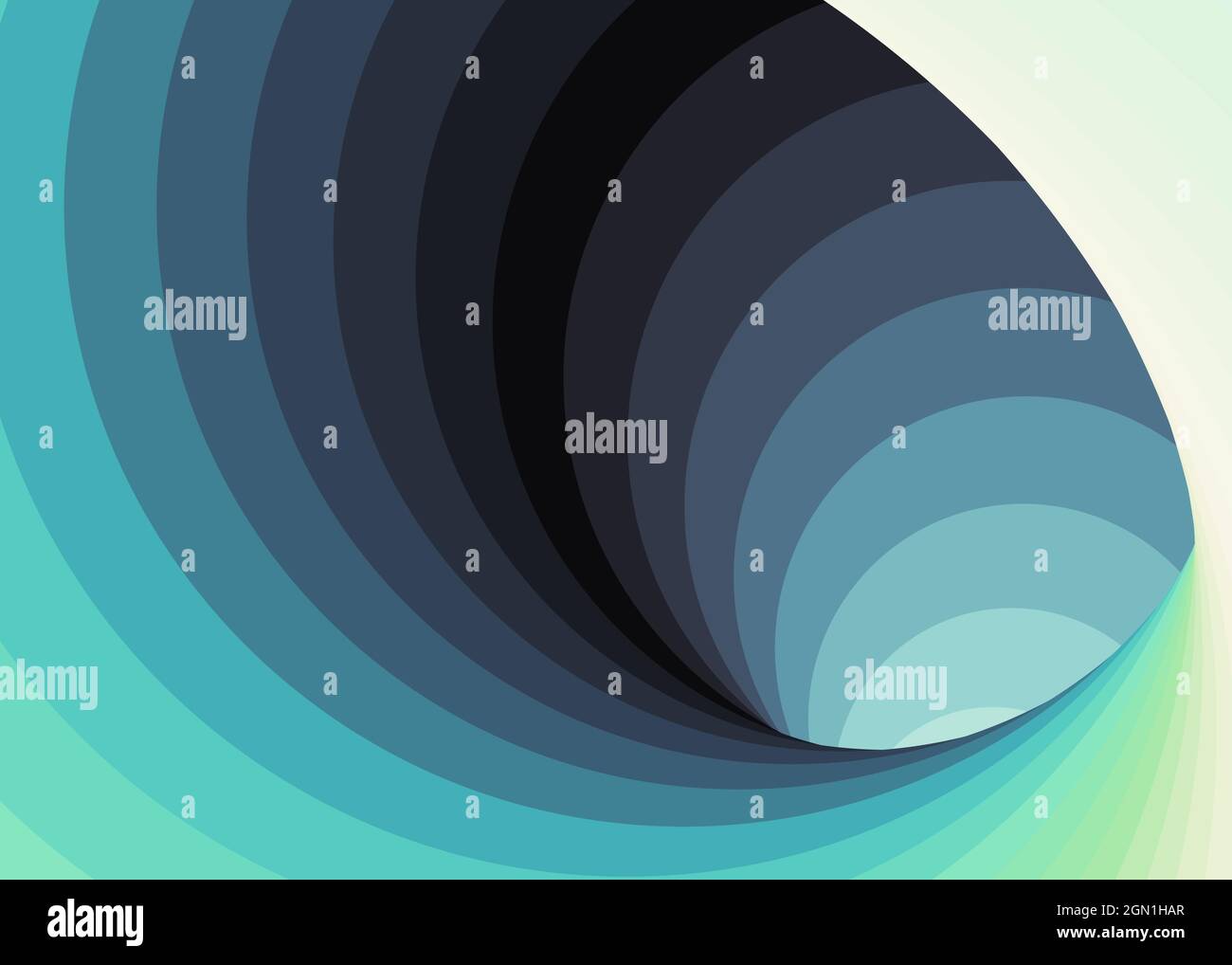 Hintergrunddarstellung: „Color Swirl Wormhole Vortex Twist Generative Art“ Stock Vektor