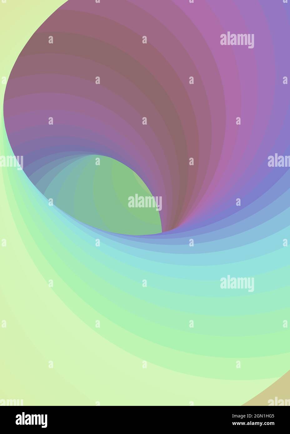 Hintergrunddarstellung: „Color Swirl Wormhole Vortex Twist Generative Art“ Stock Vektor