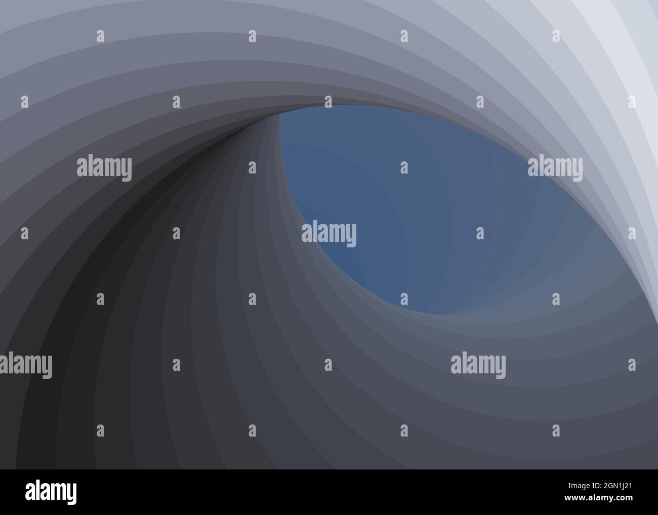 Hintergrunddarstellung: „Color Swirl Wormhole Vortex Twist Generative Art“ Stock Vektor
