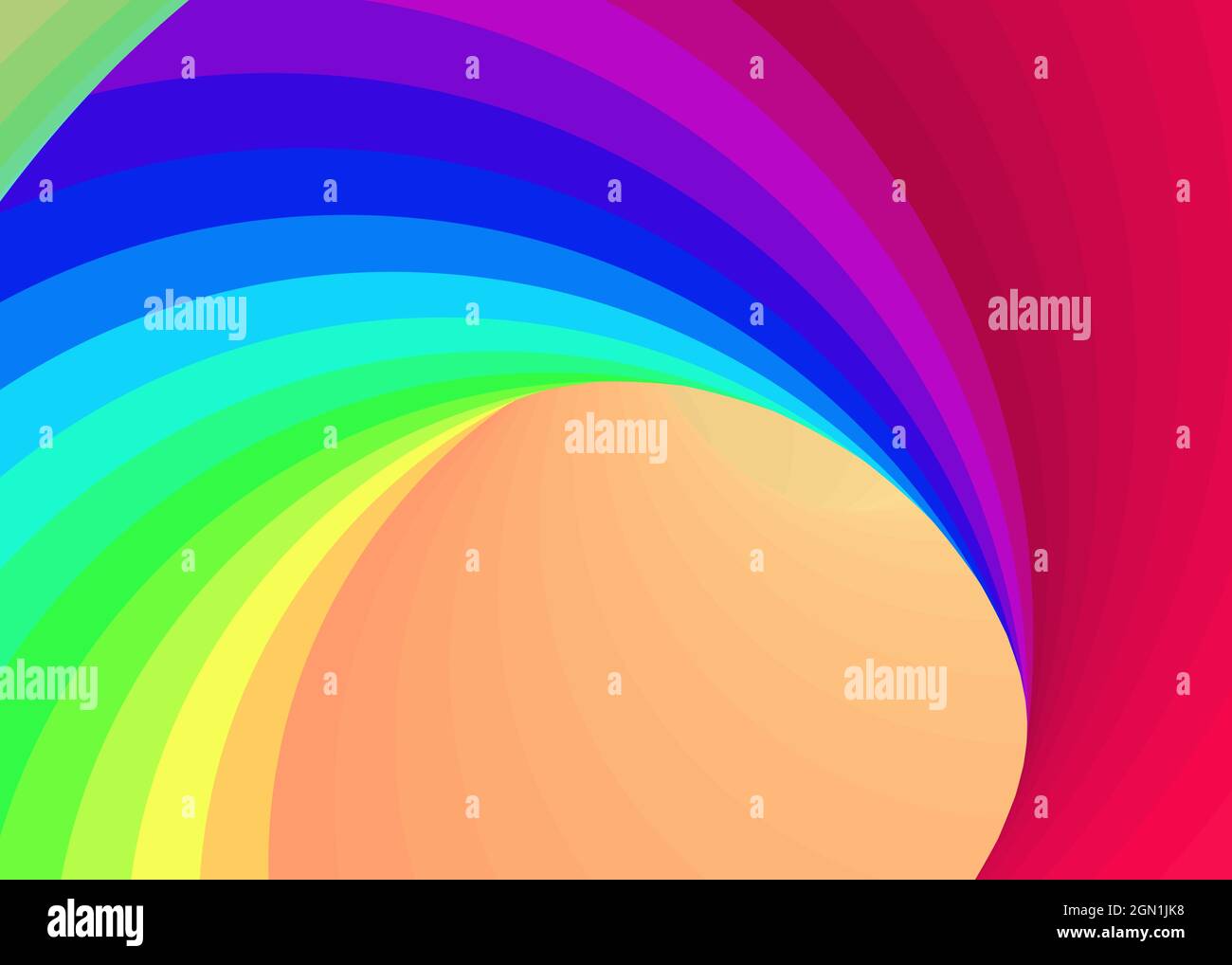 Hintergrunddarstellung: „Color Swirl Wormhole Vortex Twist Generative Art“ Stock Vektor