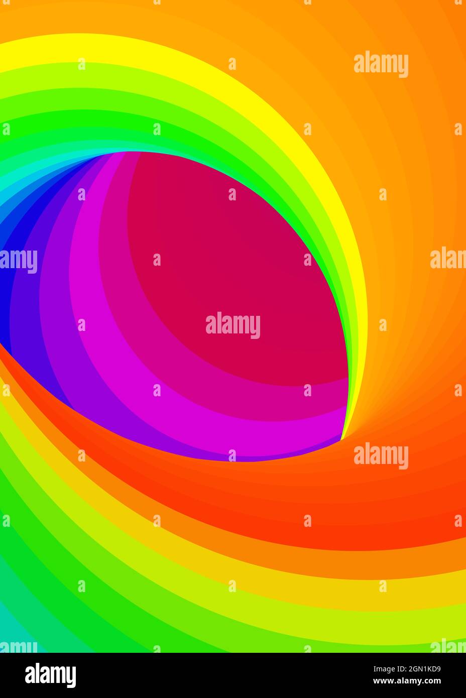 Hintergrunddarstellung: „Color Swirl Wormhole Vortex Twist Generative Art“ Stock Vektor