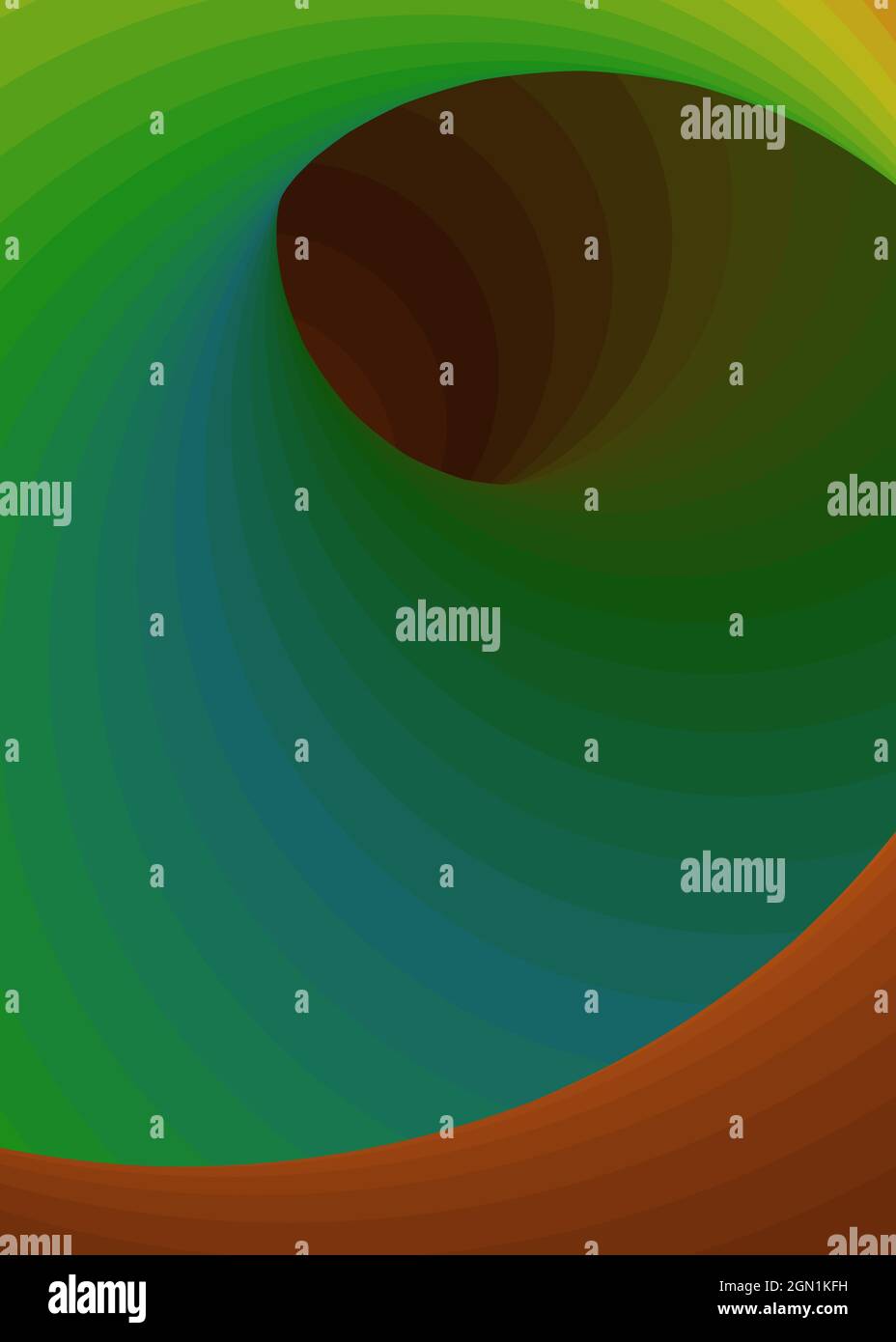 Hintergrunddarstellung: „Color Swirl Wormhole Vortex Twist Generative Art“ Stock Vektor