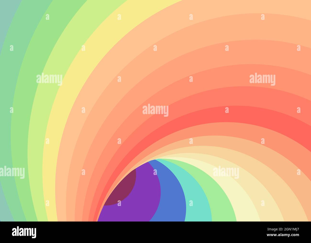 Hintergrunddarstellung: „Color Swirl Wormhole Vortex Twist Generative Art“ Stock Vektor
