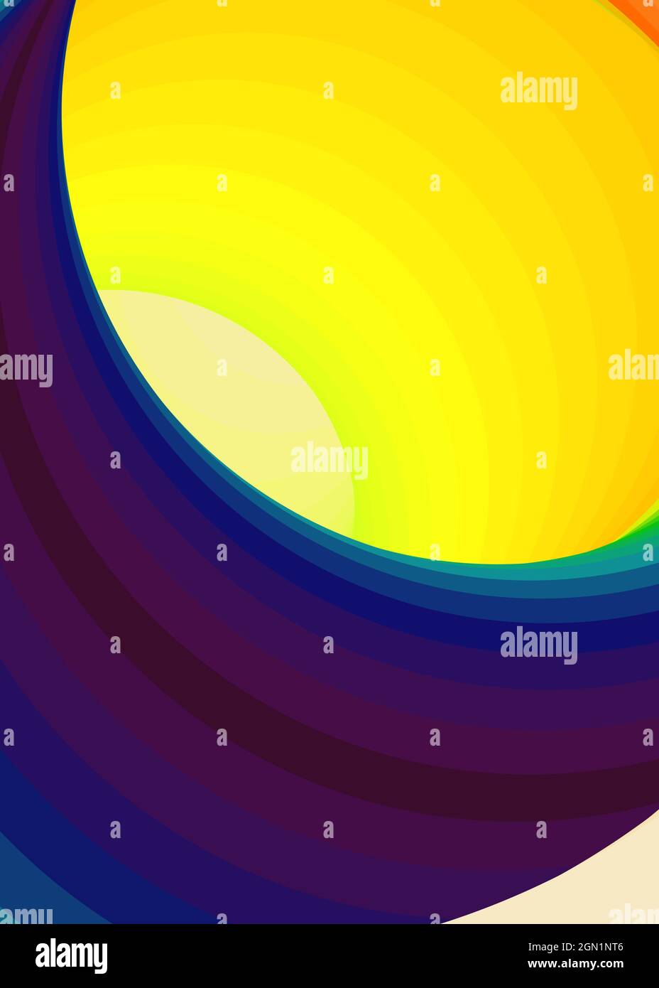 Hintergrunddarstellung: „Color Swirl Wormhole Vortex Twist Generative Art“ Stock Vektor