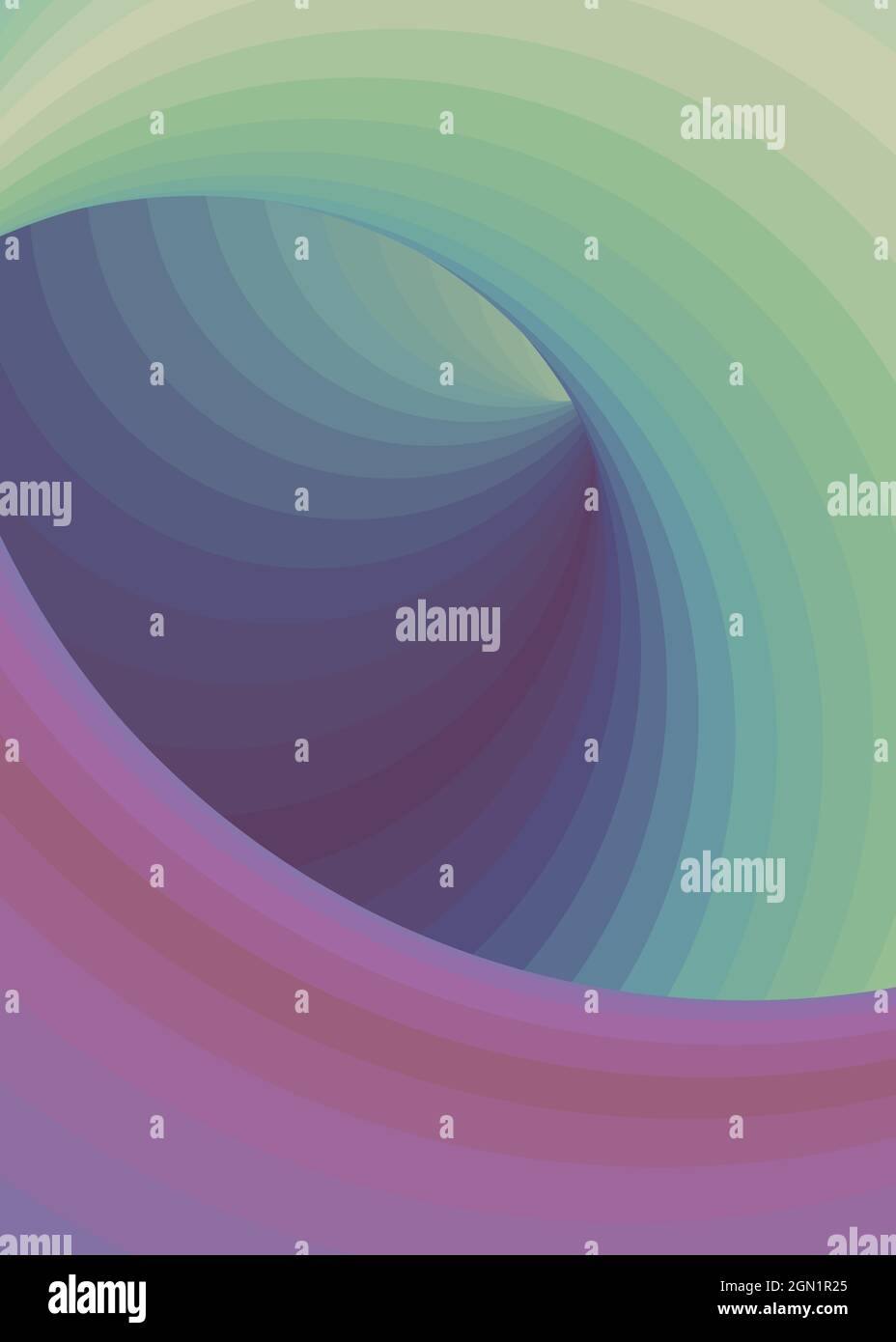 Hintergrunddarstellung: „Color Swirl Wormhole Vortex Twist Generative Art“ Stock Vektor