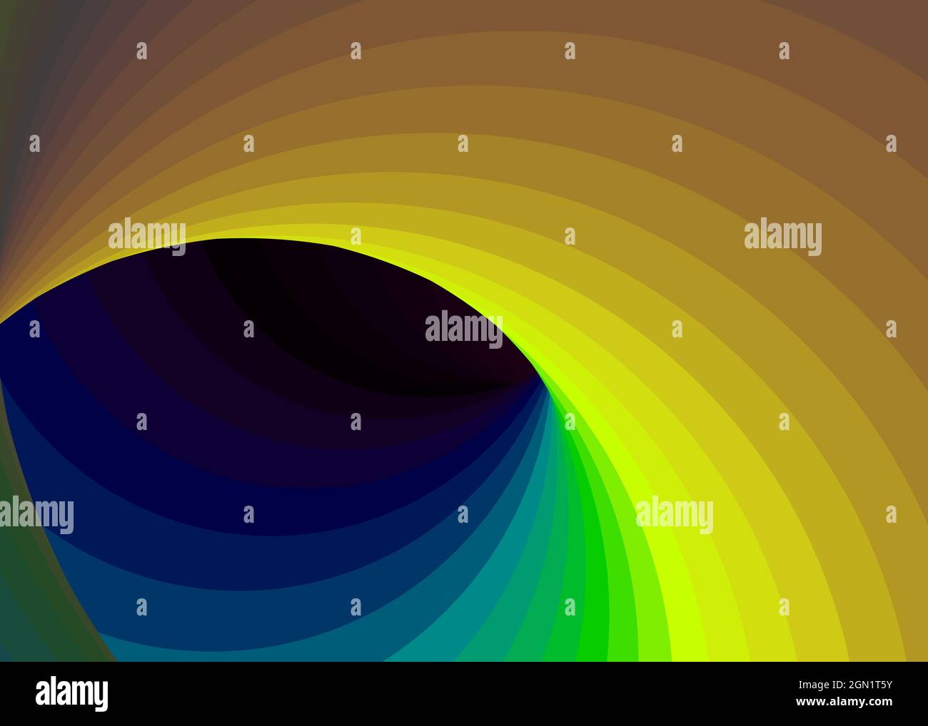 Hintergrunddarstellung: „Color Swirl Wormhole Vortex Twist Generative Art“ Stock Vektor