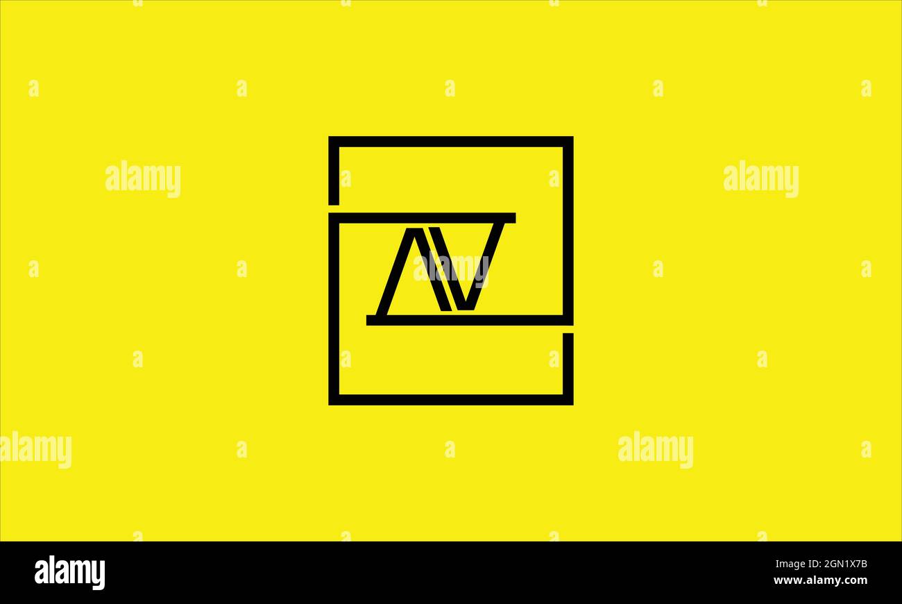 BUCHSTABEN AV- ODER VA-LOGO ZUR ILLUSTRATION Stock Vektor