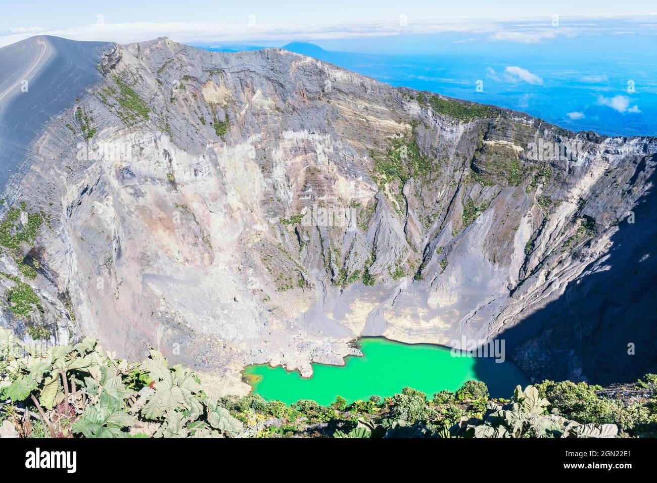 Irazu Vulkan Irazu Vulkan-Nationalpark, Provinz Cartago, Costa Rica Stockfoto