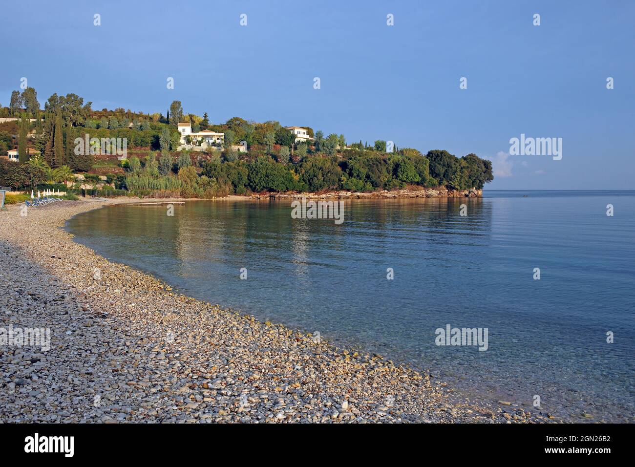 Avlaki Bay, Korfu Insel, Ionische Inseln, Griechenland Stockfoto