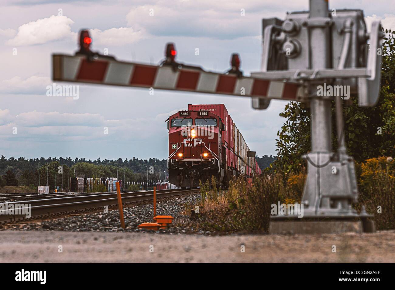 CP bewegt etwas Fracht - 2 Stockfoto