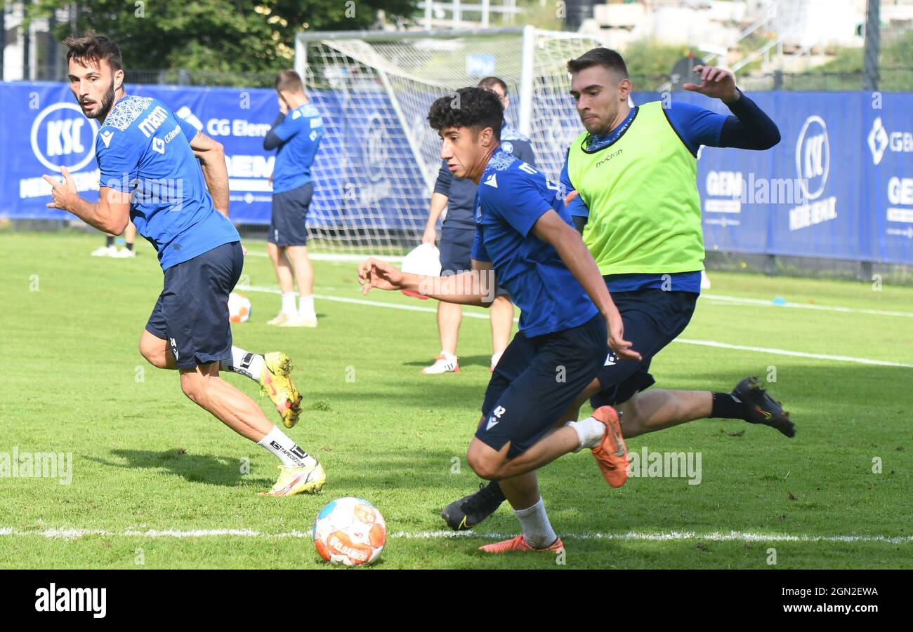 KSC-Training dienstag, 21. September 2021 mit Joshua Bitter Karlsruher SC Second League Club Stockfoto