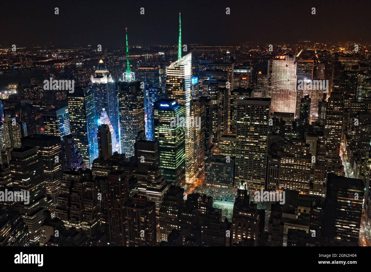 USA. NEW YORK. MANHATTAN VOM EMPIRE STATE BUILDING Stockfoto