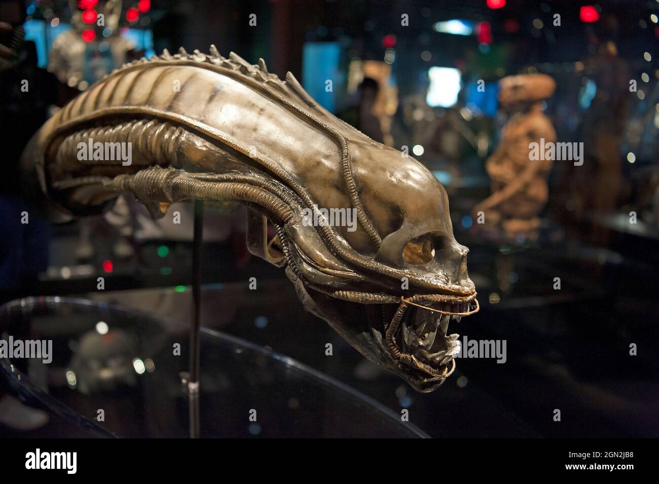 Ausstellung von Requisiten aus klassischen Science Fiction Filmen im Academy Museum of Motion Pictures, Los Angeles, Kalifornien Stockfoto