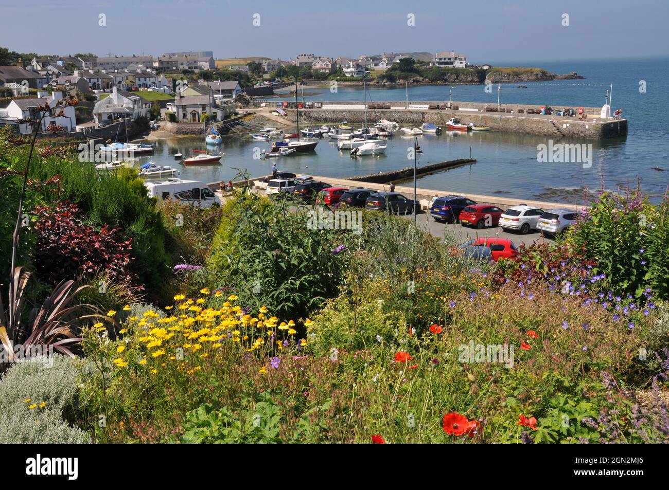 Cemaes Bay, Anglesey, das schönste Dorf der Insel Stockfoto