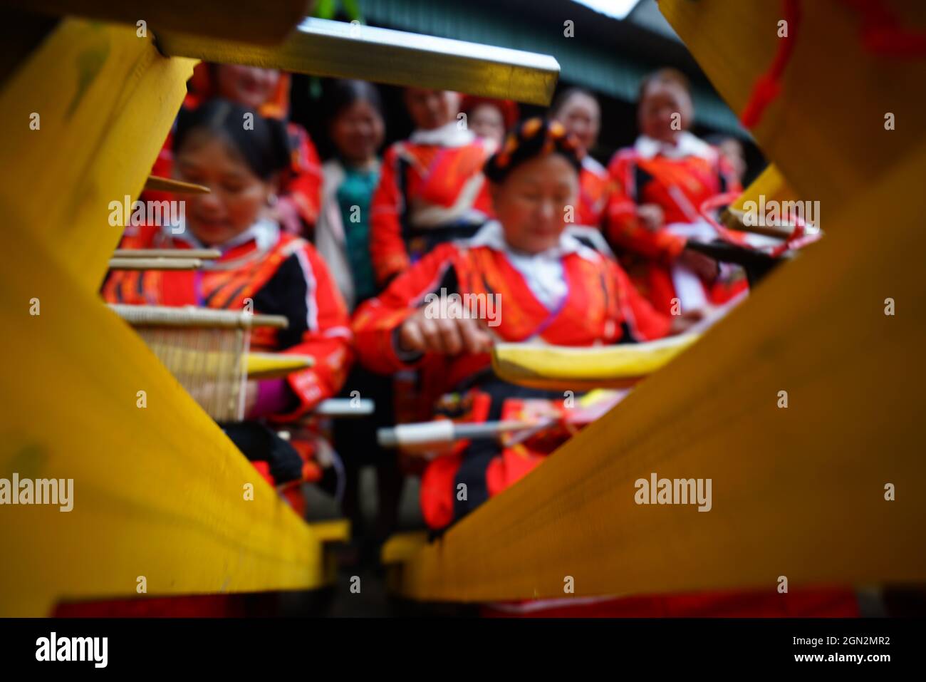 Tägliches Leben in der Provinz Ha Giang im Norden Vietnams Stockfoto