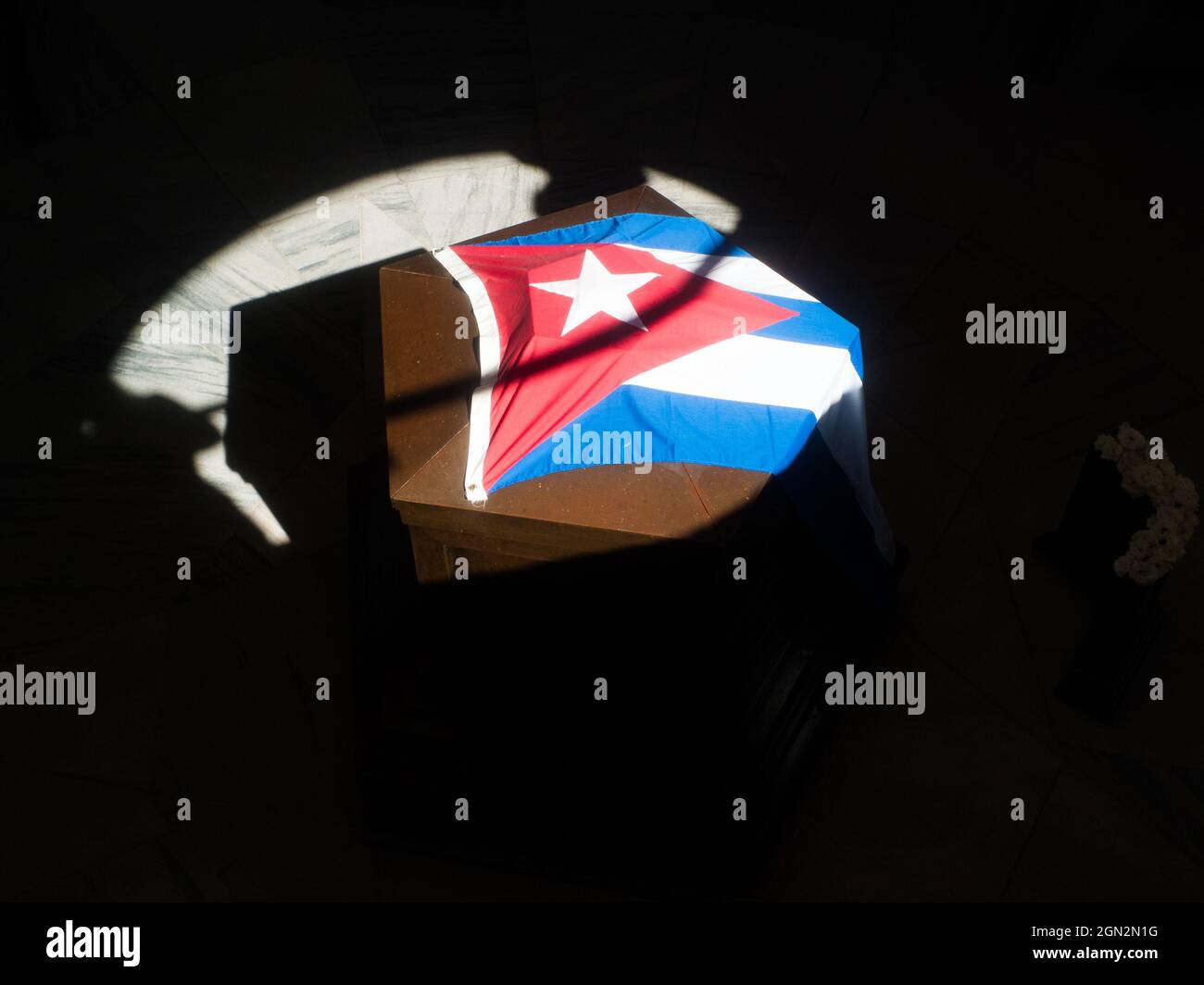 Kriegsdenkmal in Kuba hasta la victoria siempre Stockfoto