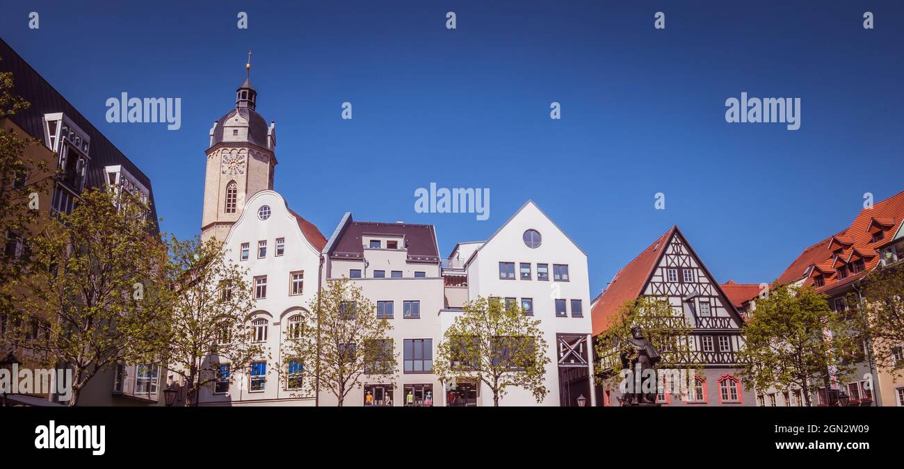 Panorama von Jena in Thüringen Stockfoto
