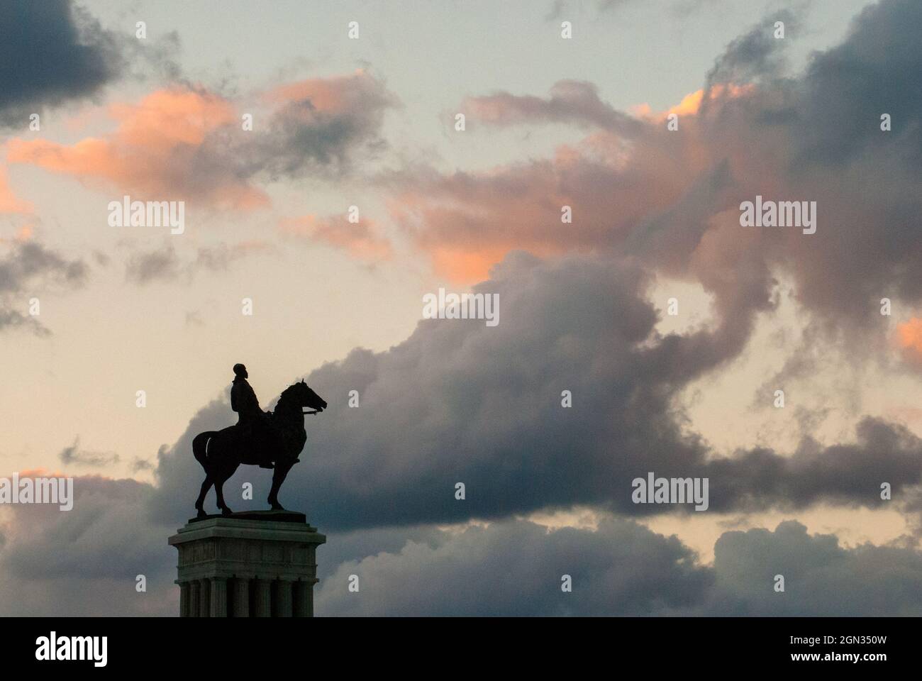 Alte Statue General Gomez Havana, Kuba Stockfoto