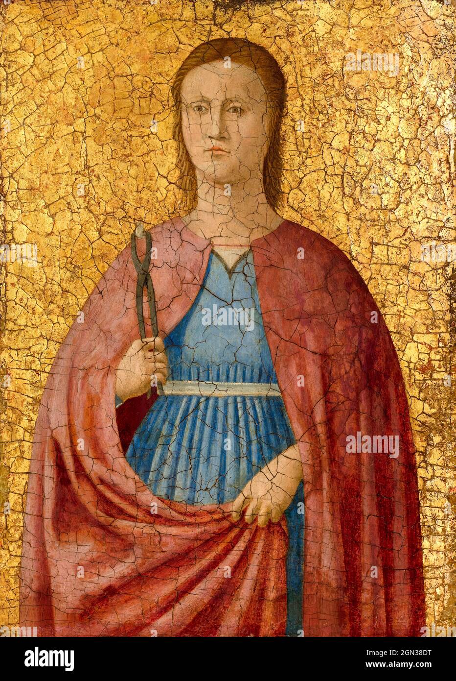 Zugeschrieben Piero della Francesco, Heilige Apollonia, Schutzpatronin der Zahnheilkunde, Malerei, 1455-1460 Stockfoto