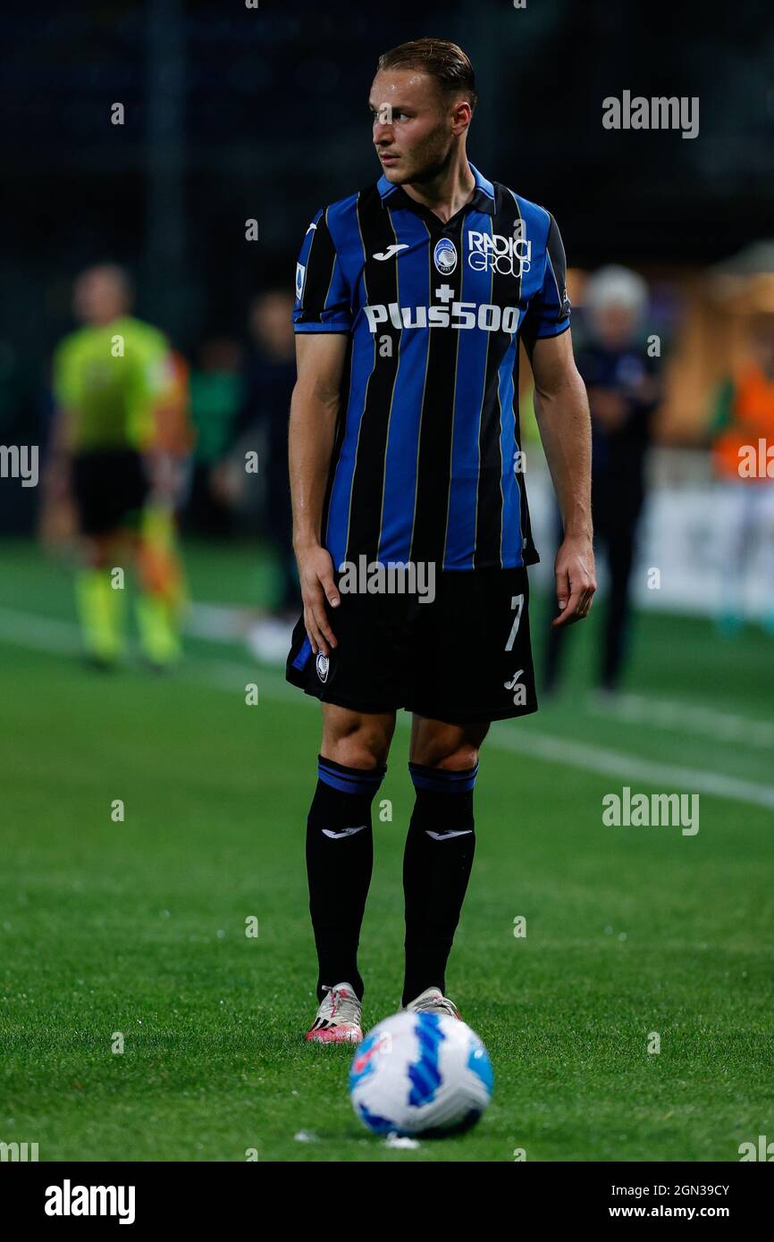 Gewiss Stadium, Bergamo, Italien, 21. September 2021, Teun Koopmeiners (Atalanta Bergamasca Calcio) während der Atalanta BC gegen US Sassuolo - italienische Fußba Stockfoto