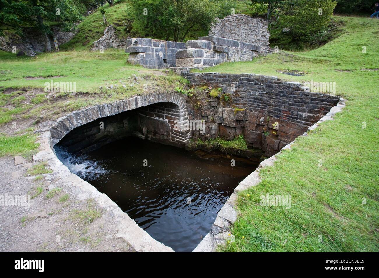 Niedrige Schlitz Mine, renoviert höhere Ebene Stewardship Scheme, Westgate in Weardale, County Durham, Großbritannien Stockfoto