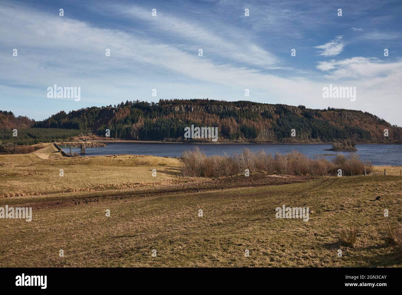 Ein kleines Reservoir Stockfoto