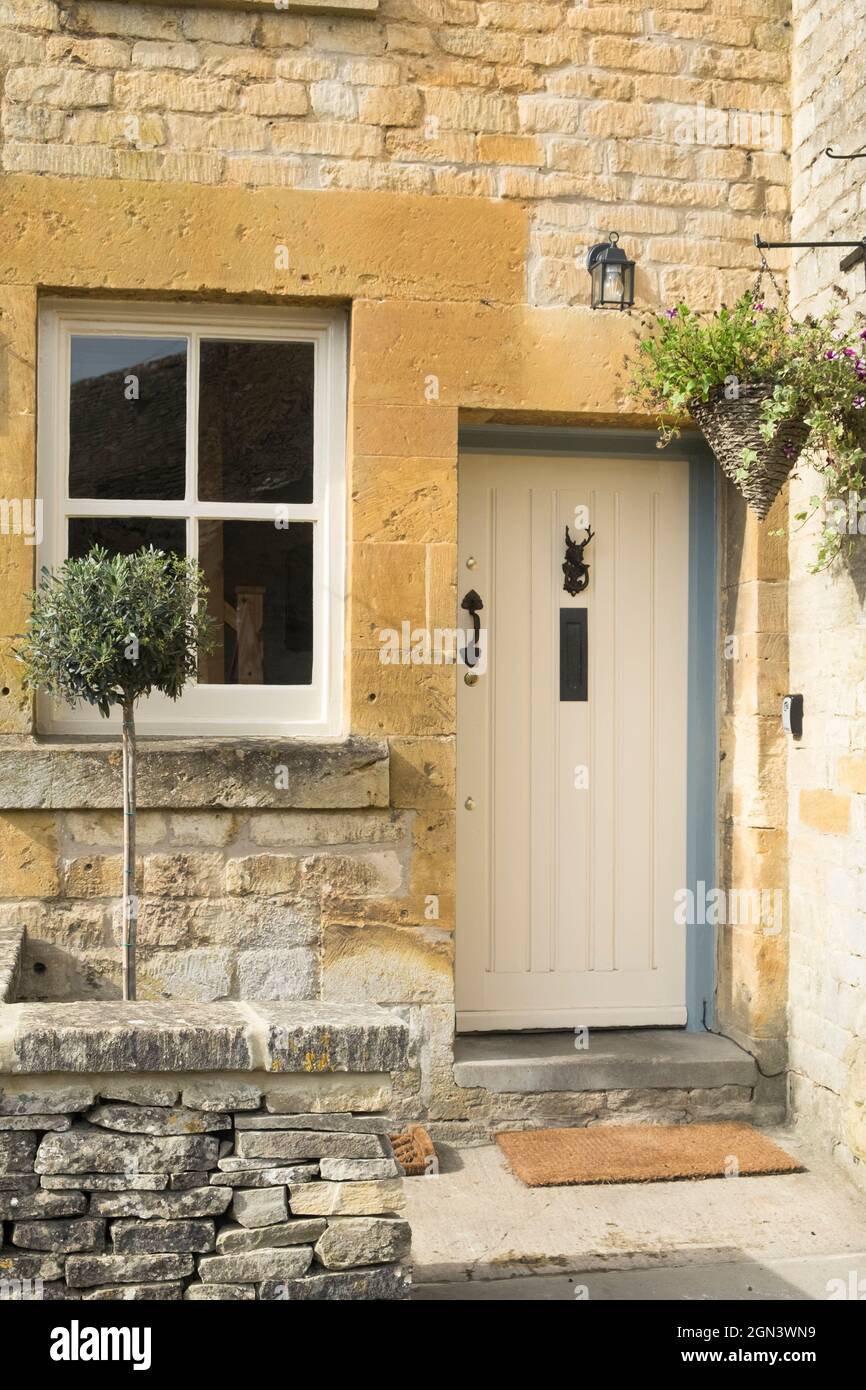 Blick auf Guiting Power, ein cotswold Village in Gloucestershire. Stockfoto
