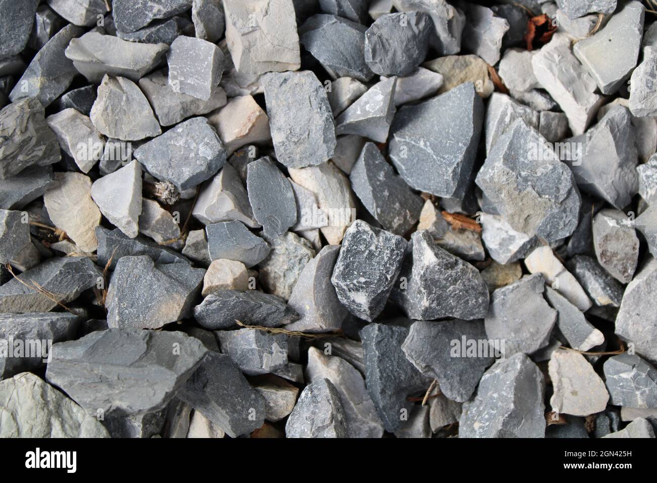 Eine einfache graue Kiesstruktur Stockfoto