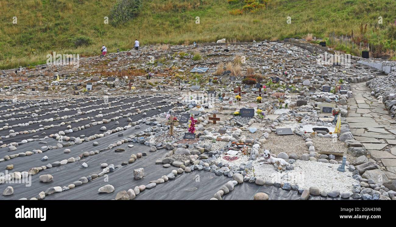 Pet Cemetery, Cullen, Moray, Schottland Stockfoto