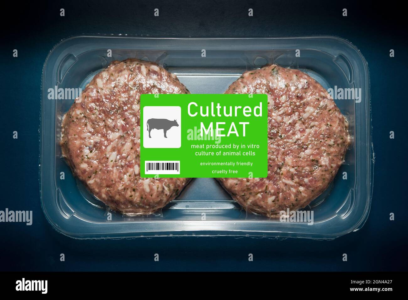 Kultiviertes Kuhfleisch Konzept Stockfoto