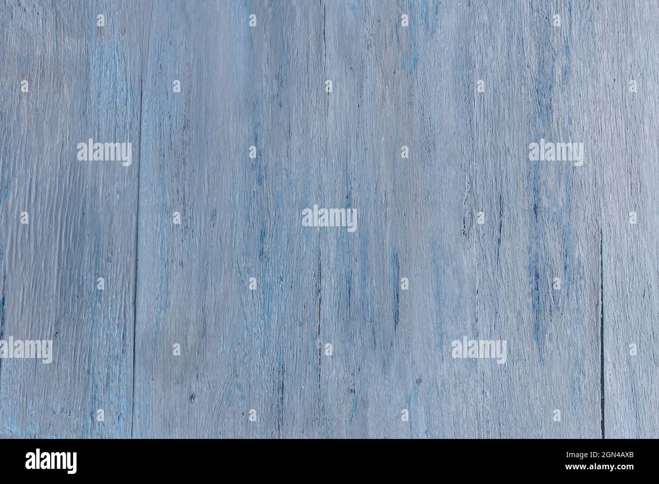 Alte Holzhintergrund mit blauer Farbe bedeckt Stockfoto