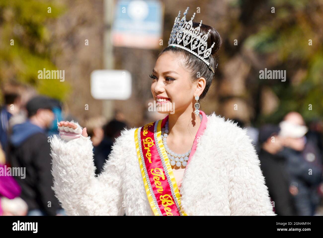 Pre-teen Beauty Lions Club Osterparade, Toronto, Kanada, 2016 Stockfoto