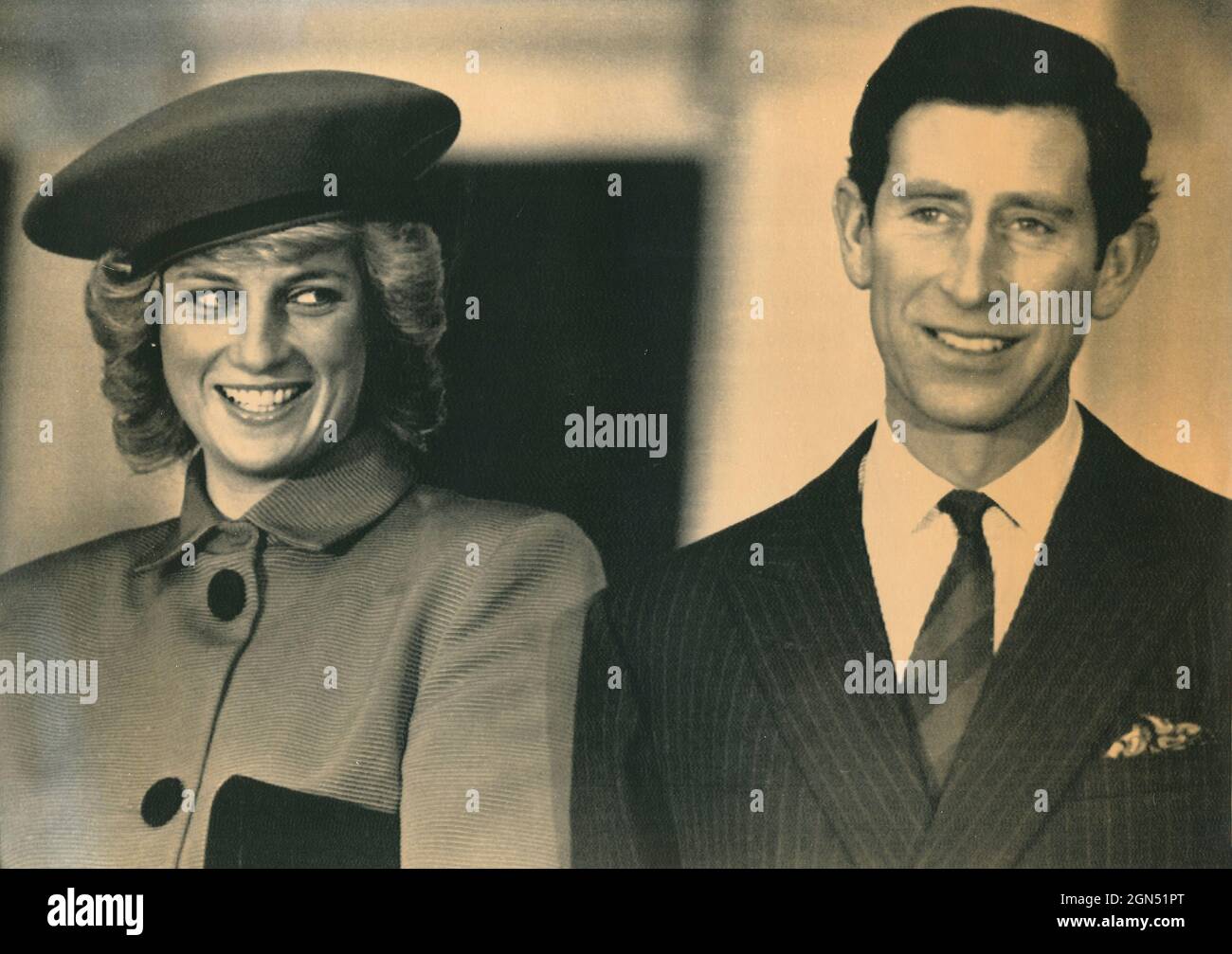 Britischer Prinz Charles von England und Lady Diana Spencer, 1989, UK Stockfoto