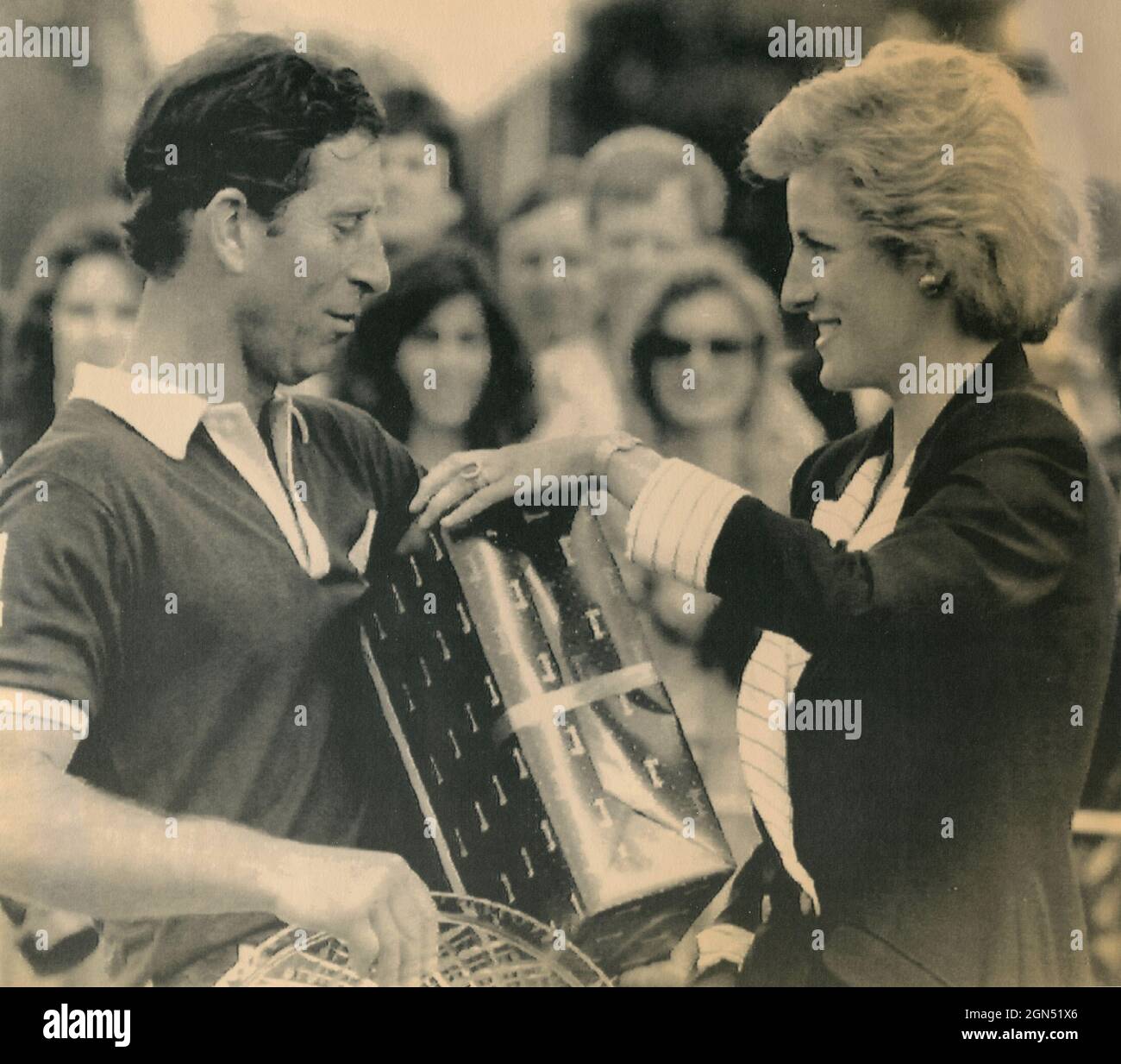 Britischer Prinz Charles von England und Lady Diana Spencer, 1989, UK Stockfoto