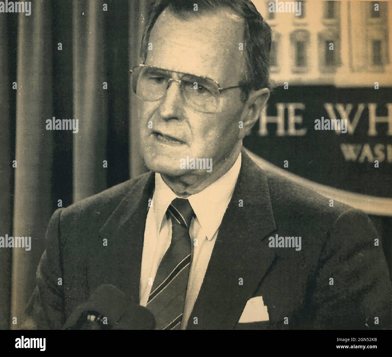 US-Präsident George Bush, 1989 Stockfoto