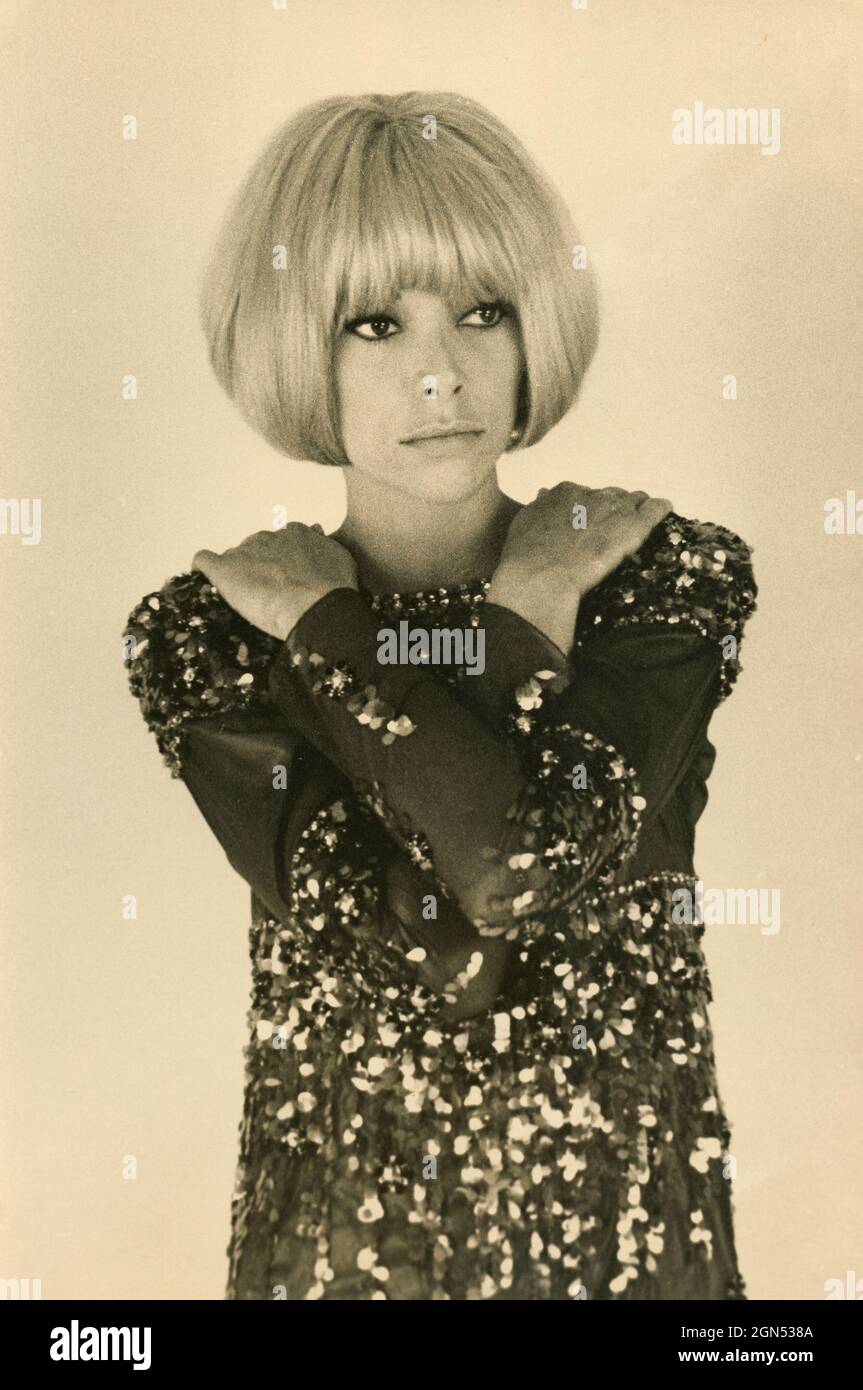 Die französische Schauspielerin Mirelle Darc, 1970er Jahre Stockfoto