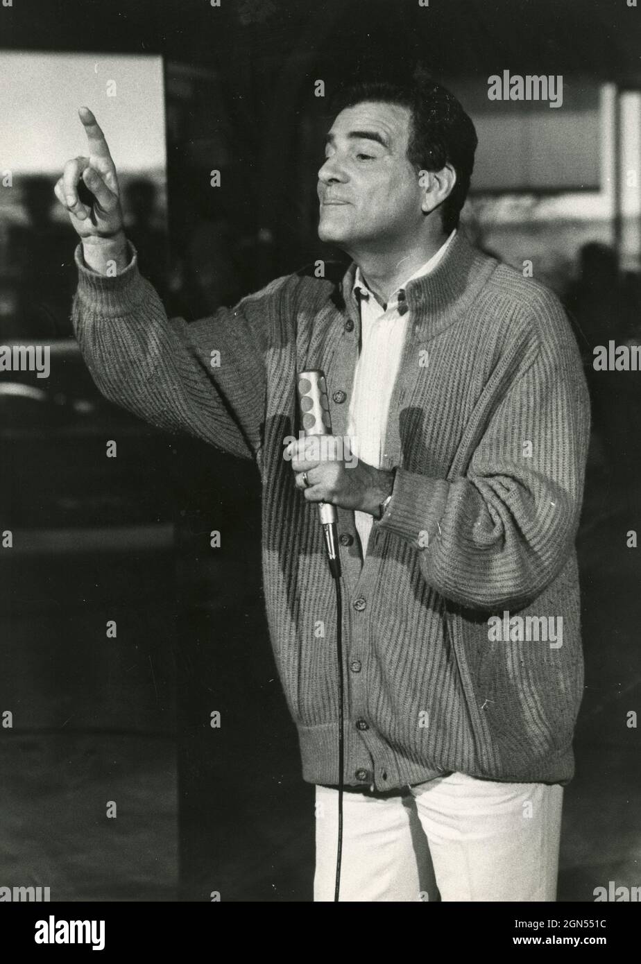 Der italienische Sänger Teddy Reno, 70er Jahre Stockfoto
