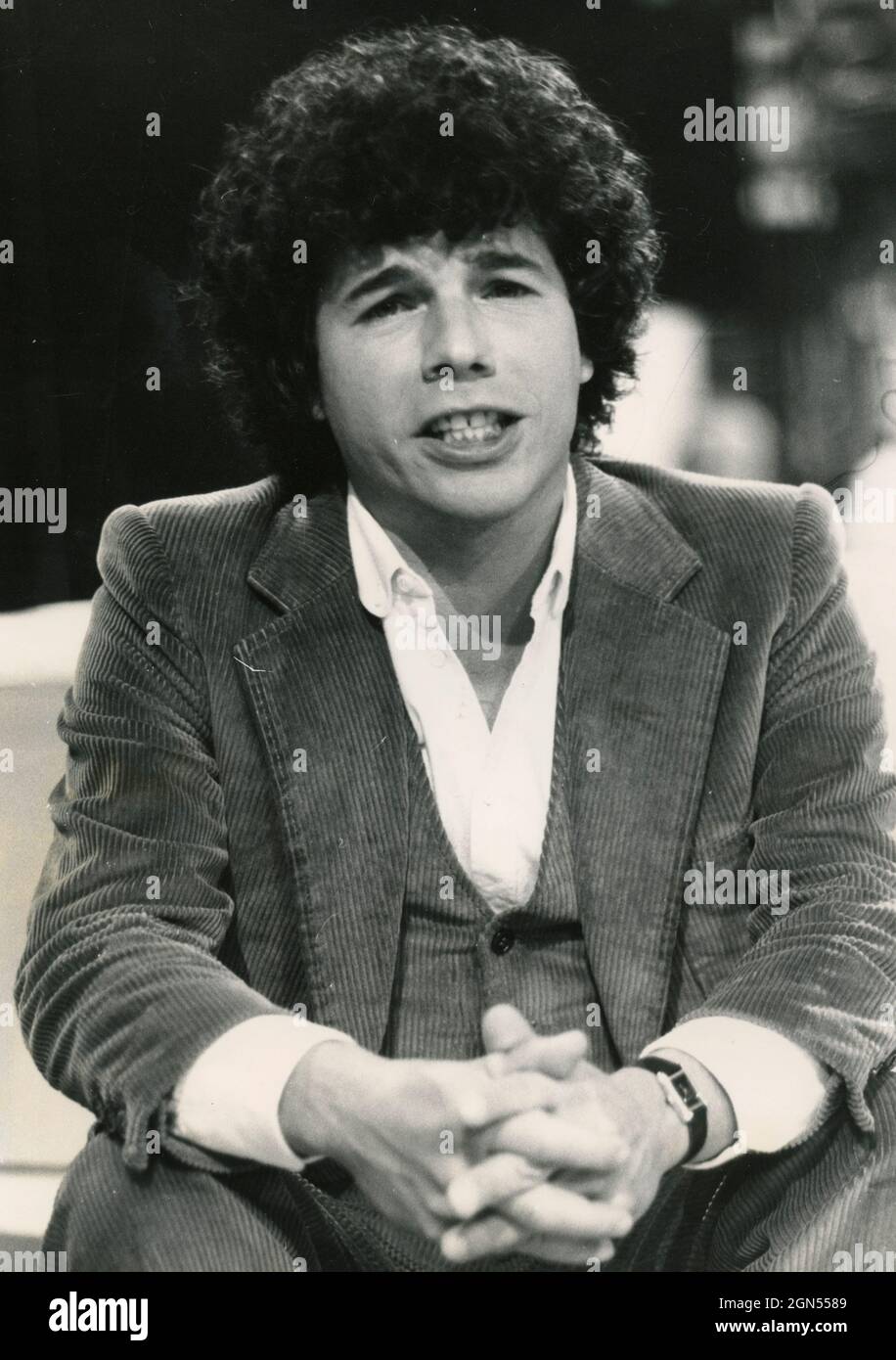 Riccardo Cocciante, italienischer Sänger und Songwriter, 1980er Jahre Stockfoto