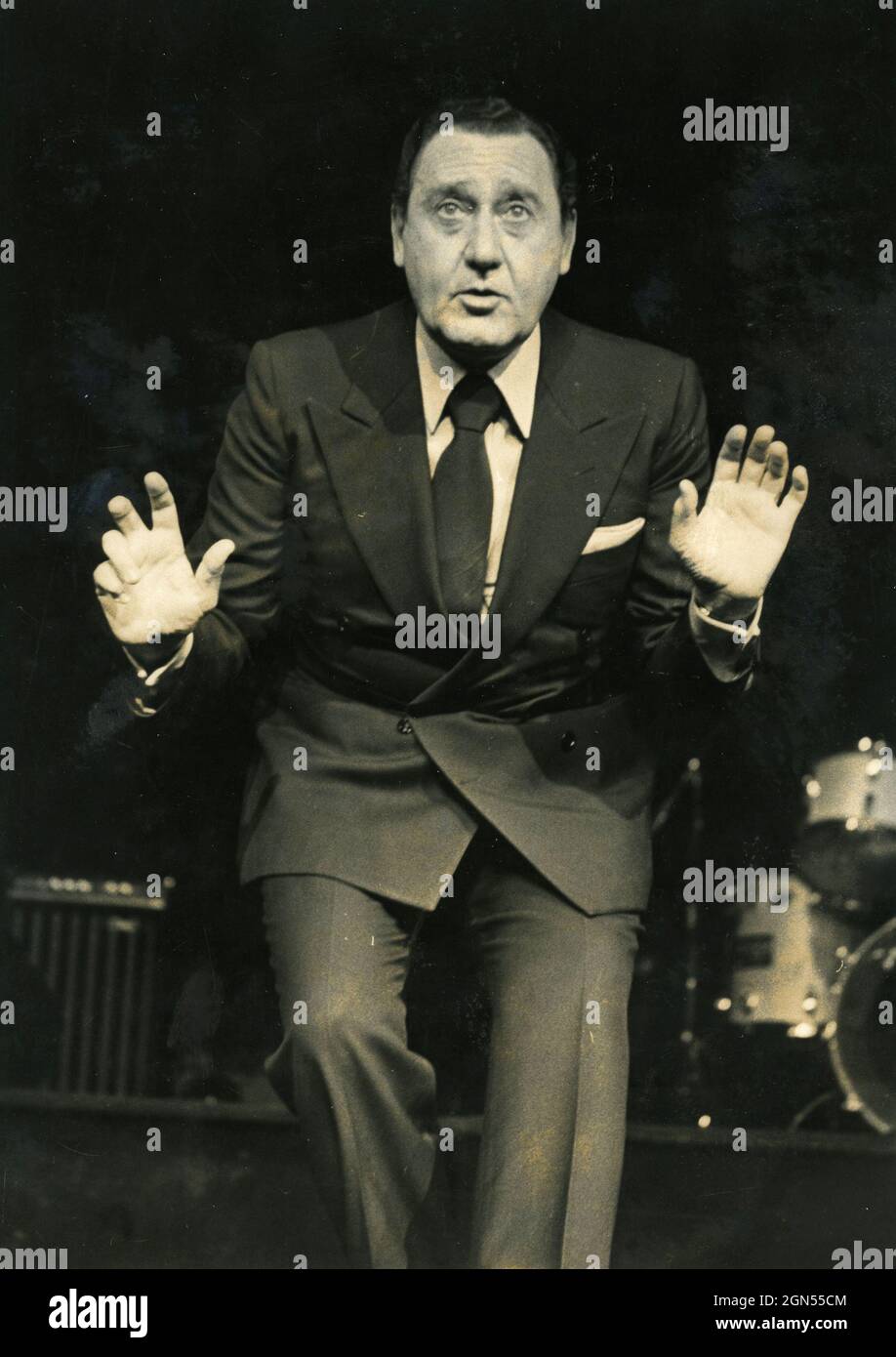Der italienische Schauspieler Alberto Sordi, 1970er Jahre Stockfoto