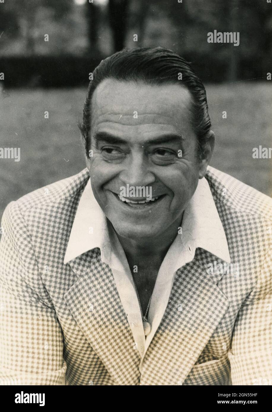Der italienische Schauspieler Carlo Dapporto, 1970er Jahre Stockfoto