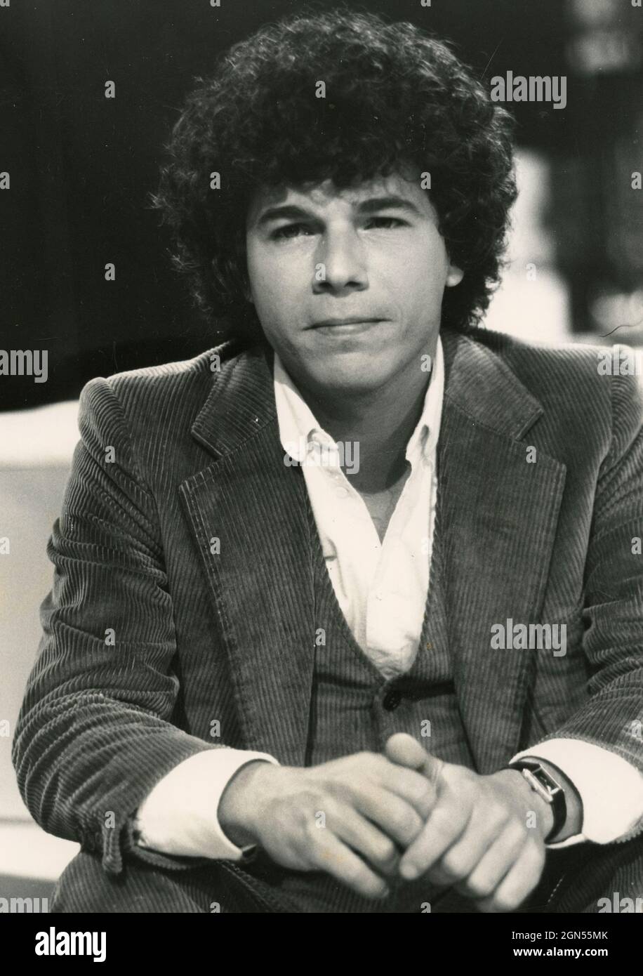 Riccardo Cocciante, italienischer Sänger und Songwriter, 1980er Jahre Stockfoto