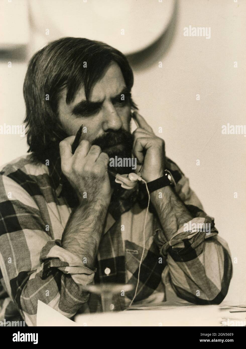 Der deutsche Dolmetscher, Soziologe und politische Aktivist Rudi Dutschke, 1970er Jahre Stockfoto