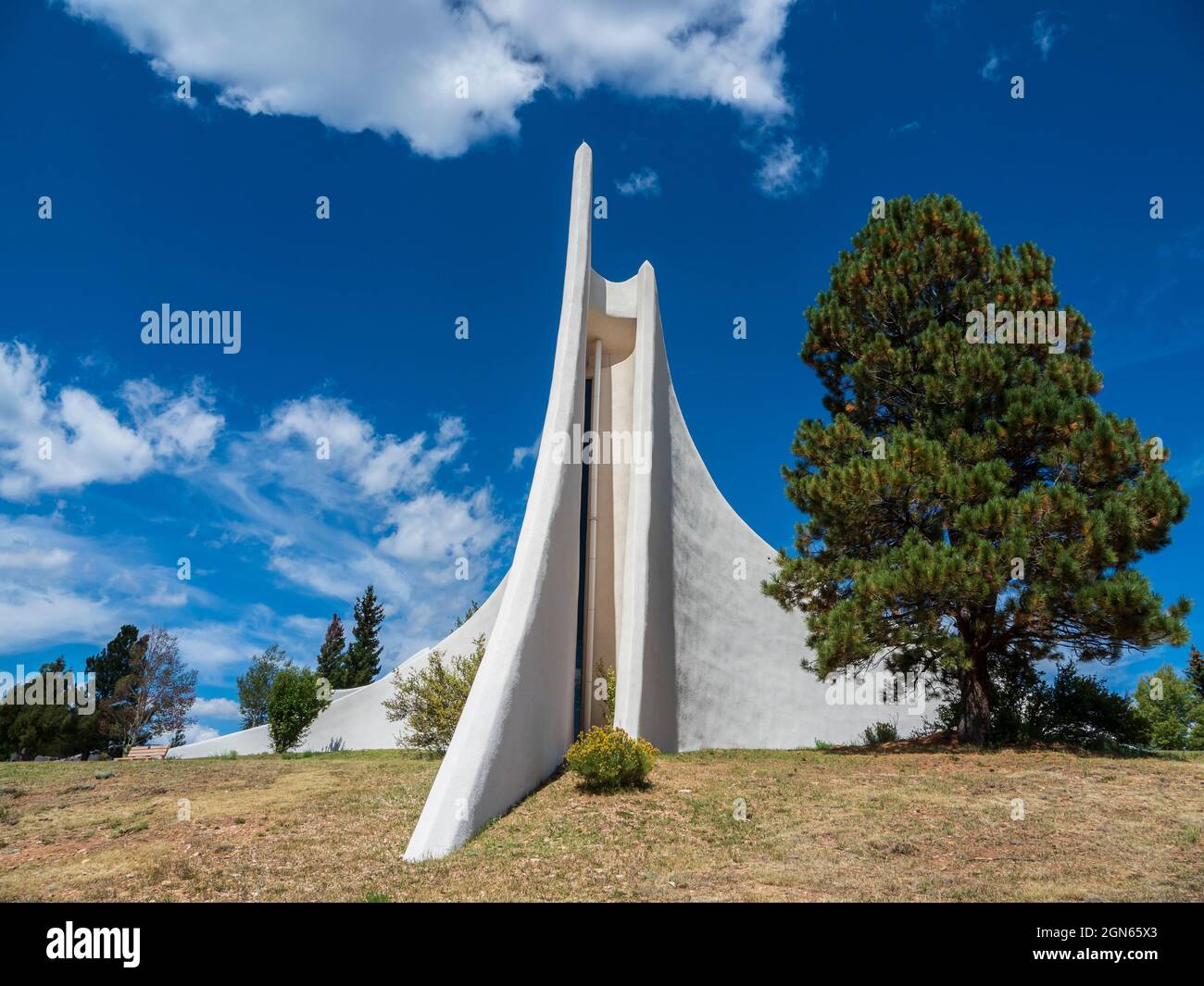 Kapelle, New Mexico Vietnam War Memorial, Angel Fire, New Mexico. Stockfoto