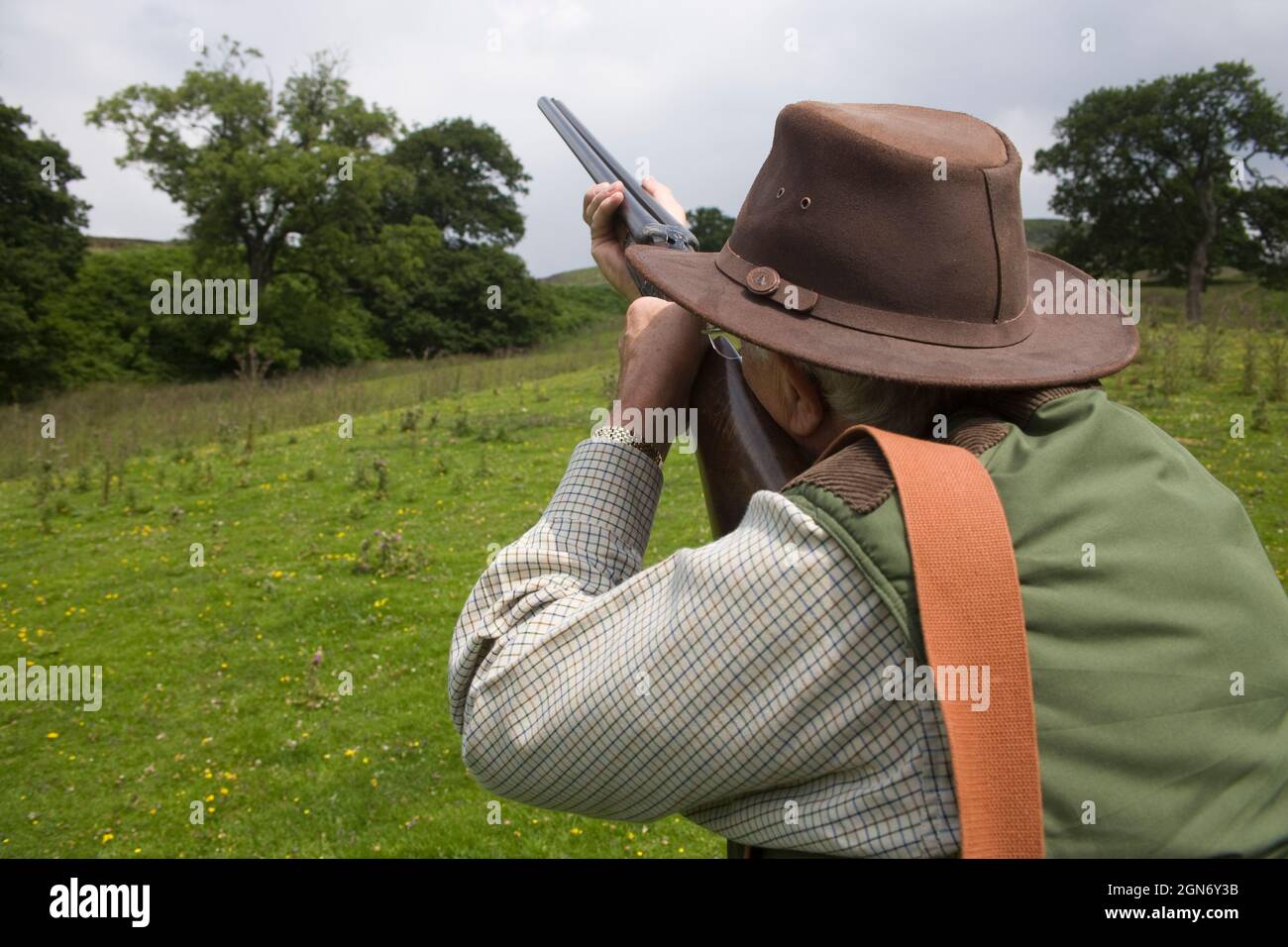 Grobschießen, North York Moors, Großbritannien Stockfoto