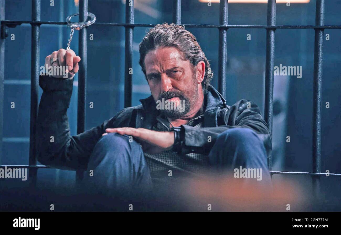 COPSHOP 2021 Open Road Films Produktion mit Gerard Butler als Robert Viddick Stockfoto