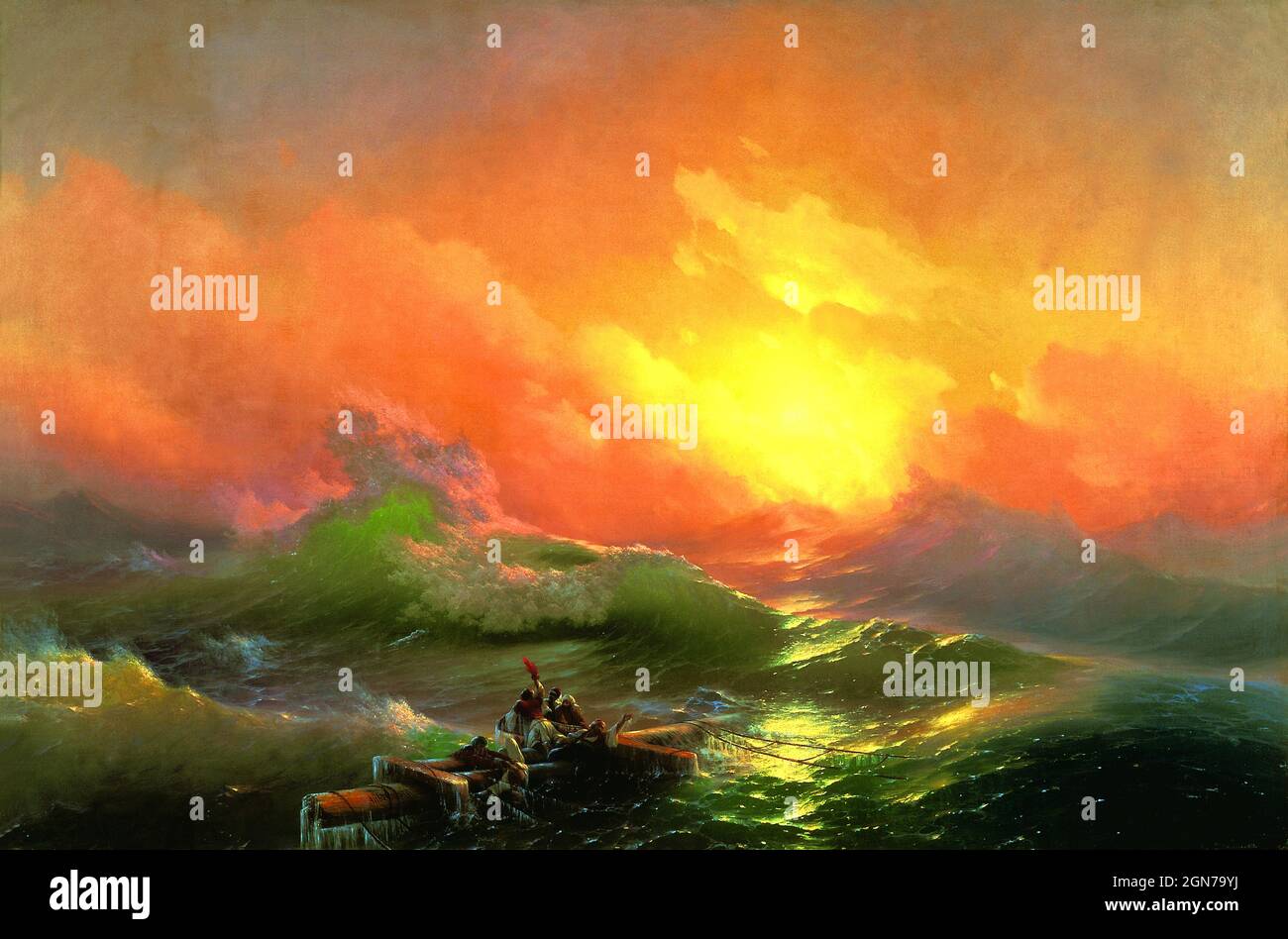 Ivan Aivazovsky - Die Neunte Welle - 1850 Stockfoto