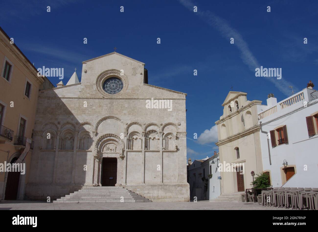 Termoli - Molise - die Kathedrale Santa Maria della Purificazione, Symbol des antiken Dorfes Stockfoto