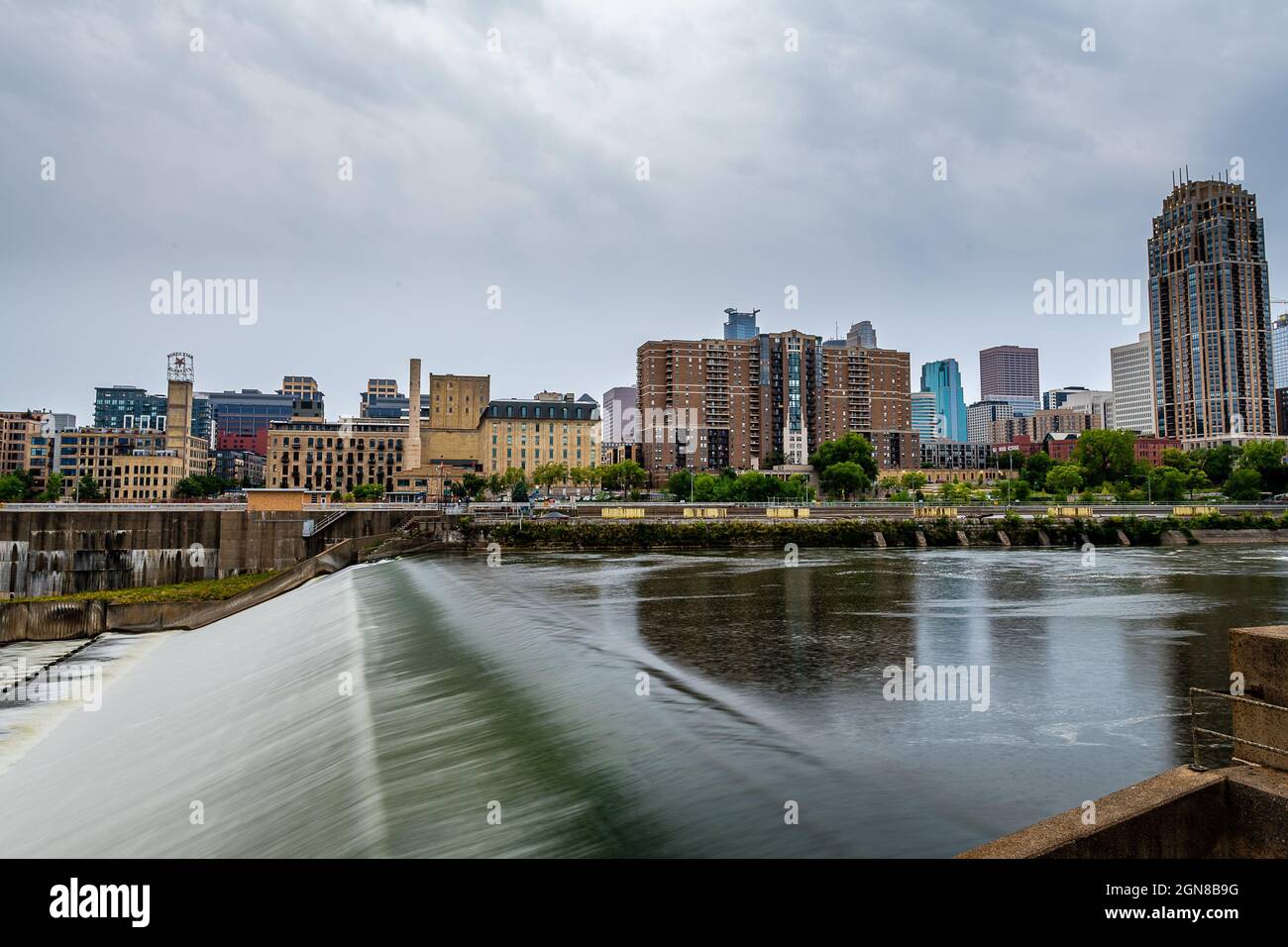 Saint Anthony Falls, Minneapolis, Minnesota Stockfoto