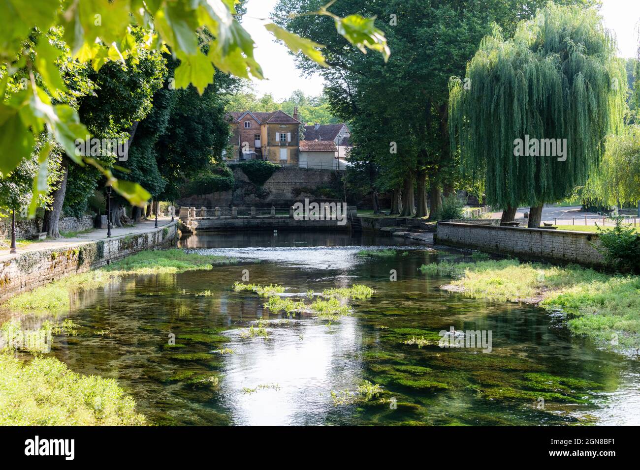 Die Quelle des Flusses Beze, Beze Cote-d'Or, Burgund, Bourgogne-Franche-Comte, Frankreich. Stockfoto